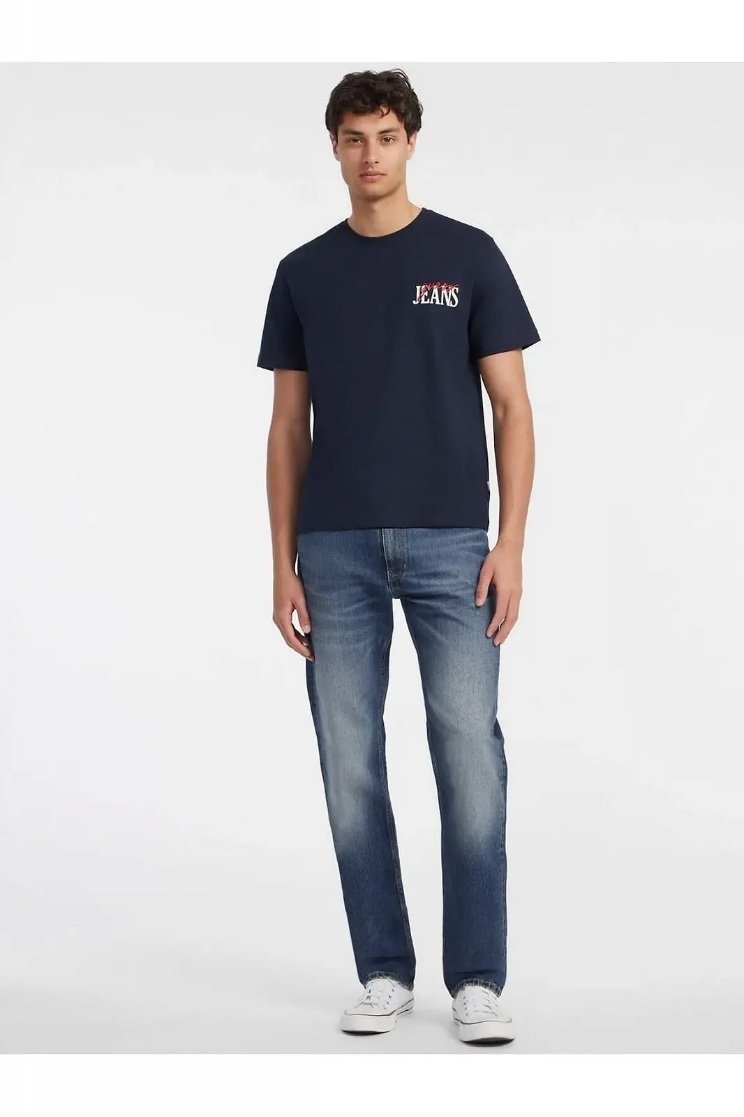 Футболка GUESS Джинси чоловіча Oversize Fit, L, navy, фото №3