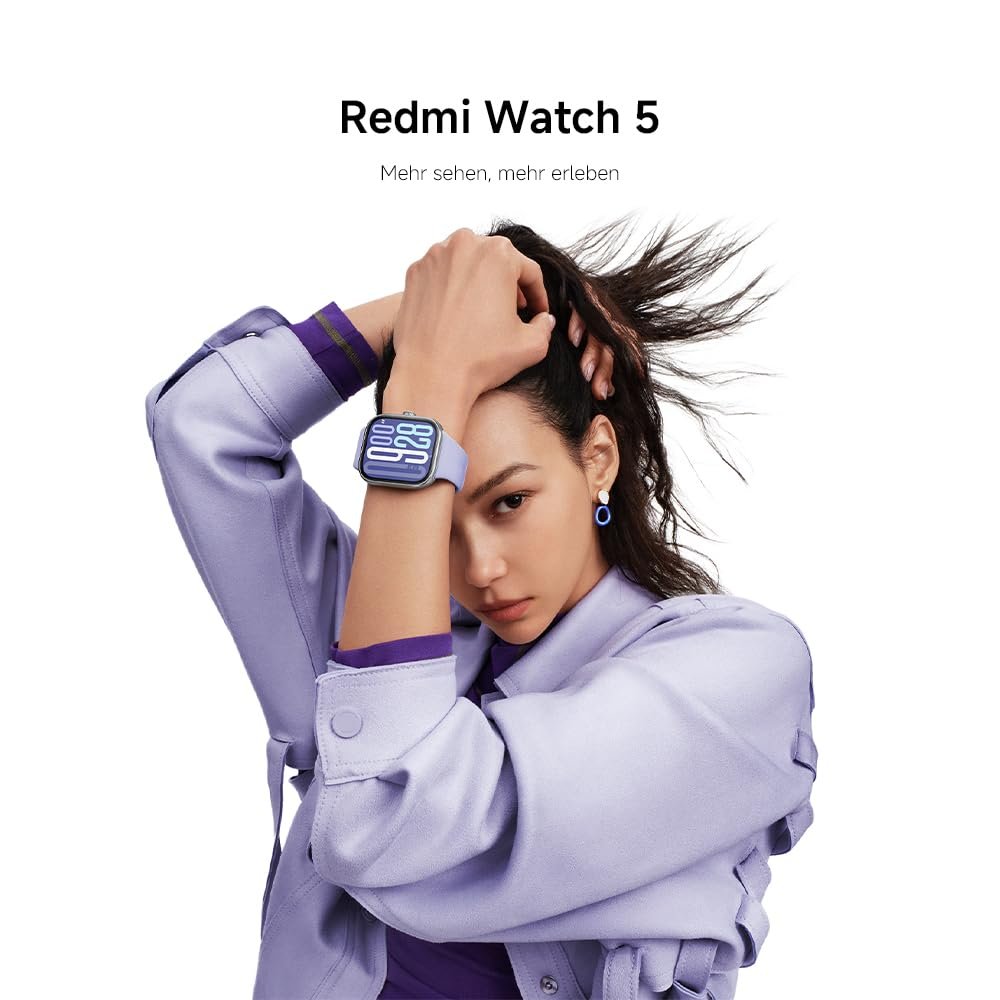 Смарт-годинник Xiaomi Redmi Watch 5, 2.07" AMOLED, 60 Гц, 150+ спортивних режимів, 5ATM, GNSS, датчик серцевого ритму та SPO₂, Bluetooth-дзвінки, алюмінієва рамка, обертова коронка, лавандовий, фото №3