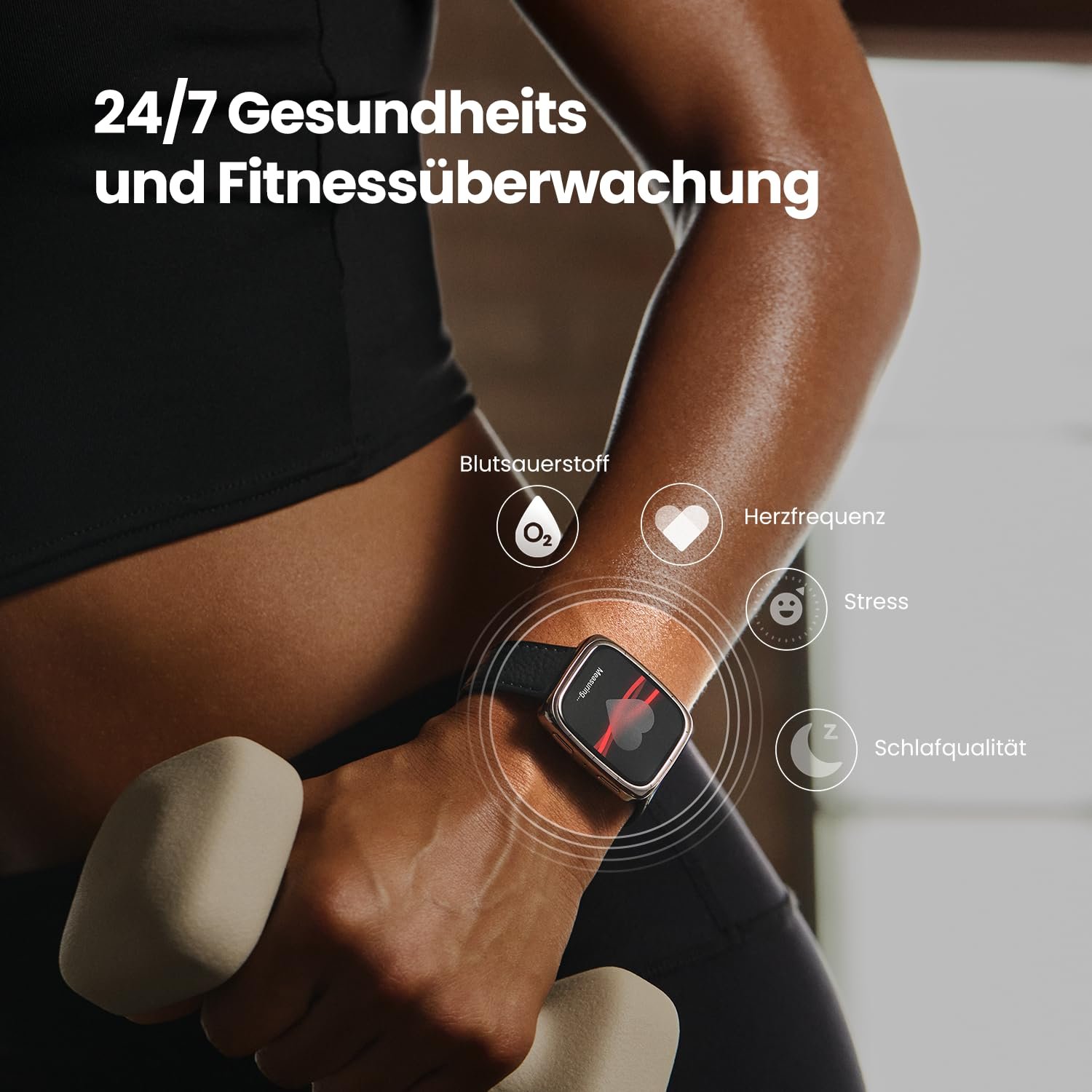 Смарт-годинник Amazfit Active 2, AMOLED-дисплей 1,75 дюйма, автономні карти з GPS, батарея на 10 днів, 160+ спортивних режимів, водонепроникний, монітор серцевого ритму та сну, чорний шкіряний ремінець, фото №4