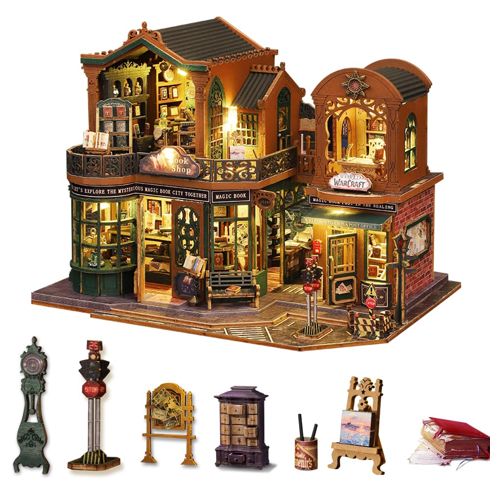 Мініатюрний будиночок Magic Dollhouse Magic Book Shop 1:24, фото №1