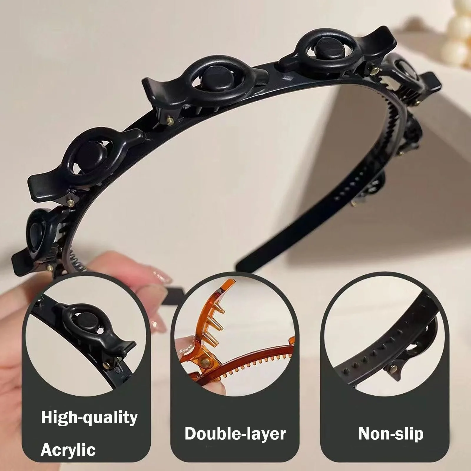 Набор обручей с клипсами, фото №3 Набор обручей с клипсами, фото №3