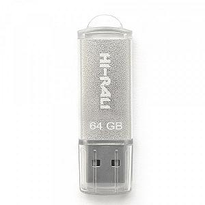 Флеш-накопитель USB 64GB Hi-Rali Rocket Series Silver (HI-64GBVCSL) - Фото 1