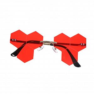 Сонцезахисні окуляри PACKOVE Без оправи Серцеподібні Для вечірок Жіночі та чоловічі Модні круглі - Фото 1