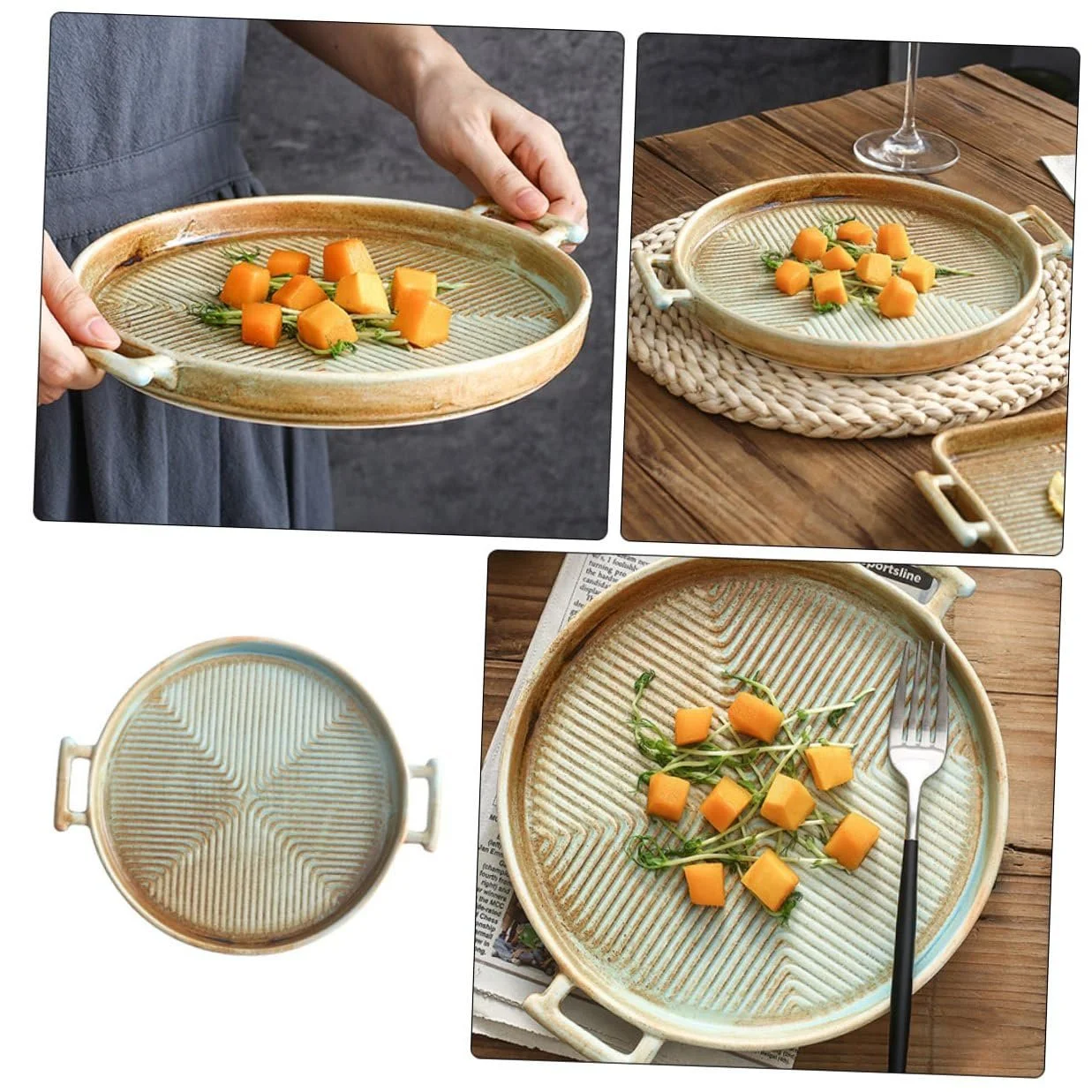 Форма для запікання NUOBESTY Keramik прямокутна з подвійними ручками термостійка, фото №9 Форма для запікання NUOBESTY Keramik прямокутна з подвійними ручками термостійка, фото №9