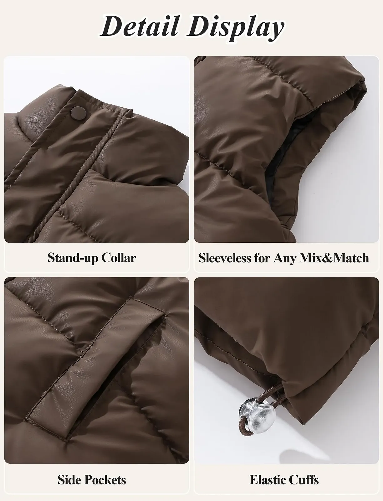 Жилет дитячий Happy Cherry Пуховик Жилет для дівчаток і хлопчиків, фото №4