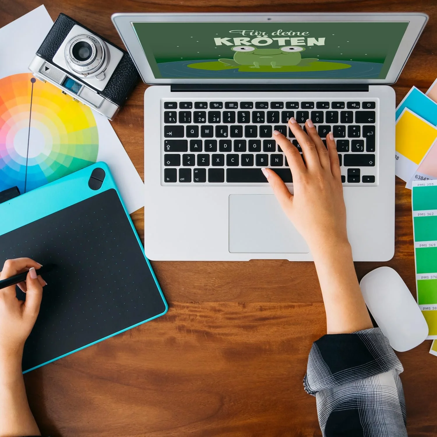 Скарбничка дерев'яна з жабою та написом «Für Deine Kröten», фото №8