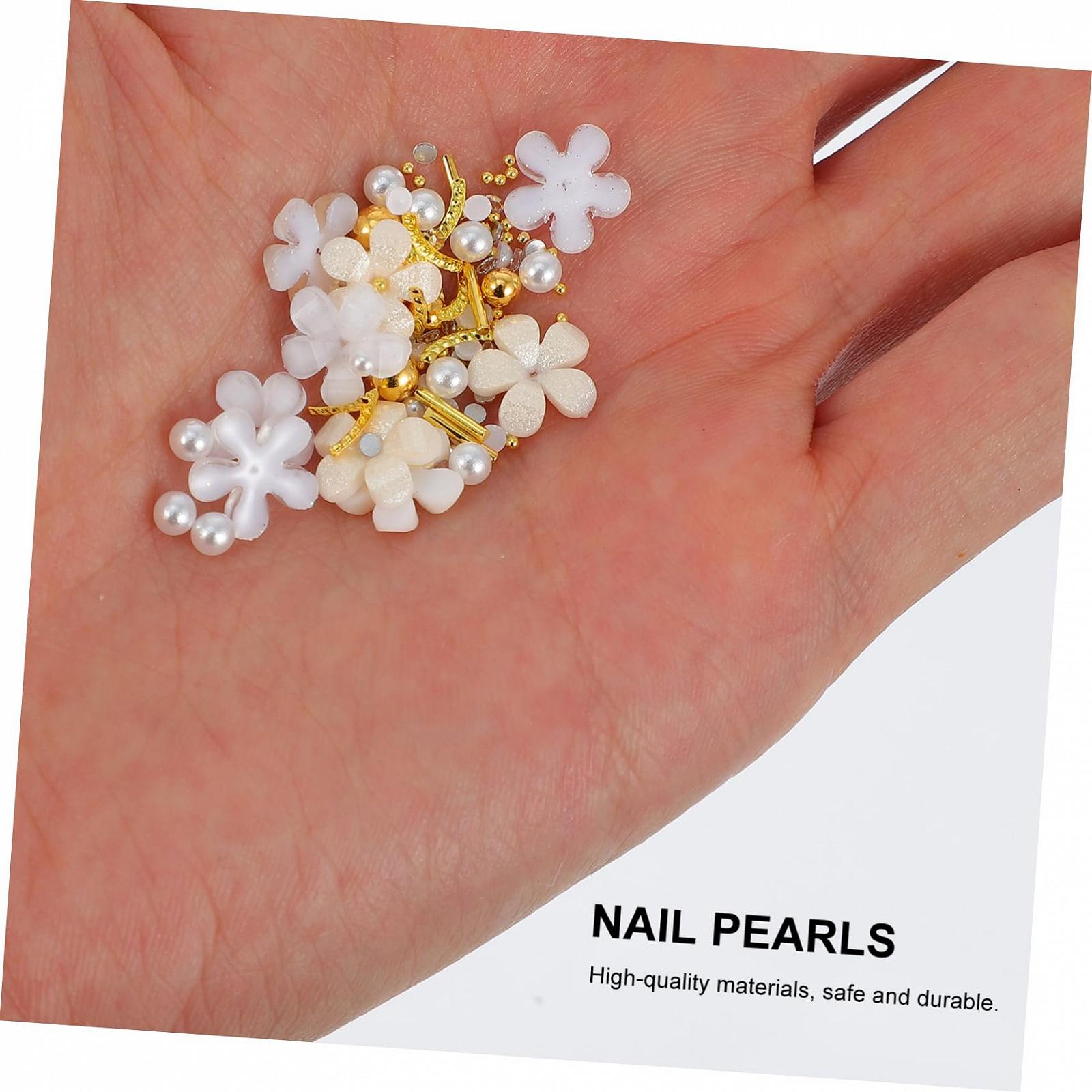 Украшения для ногтей Beavorty 6 коробок, наклейки, искусственные жемчужины, 3D стразы, смоляные драгоценности, фото №6