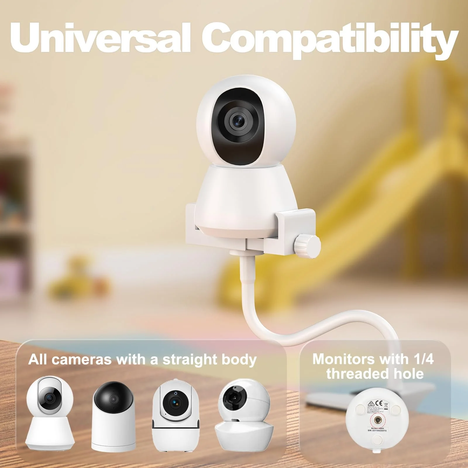 Універсальний тримач для відеоняні GHB Flexible Clip Philips Avent, Momcozy, ieGeek, Boifun, фото №2