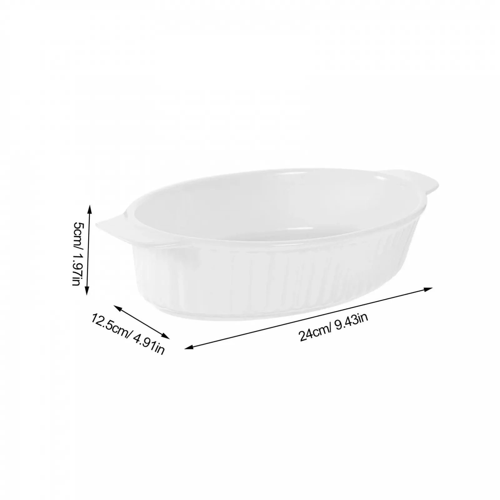 Форма для запекания IMIKEYA керамическая с двойными ручками термостойкая, фото №2