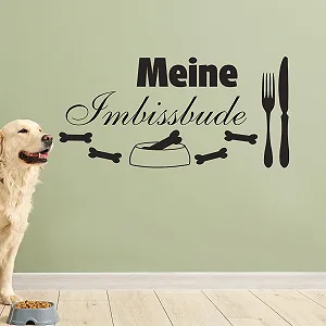 Наклейка на стіну GRAZDesign 082 My Snack House для собаки 103 x 50 см бежева - Фото 1