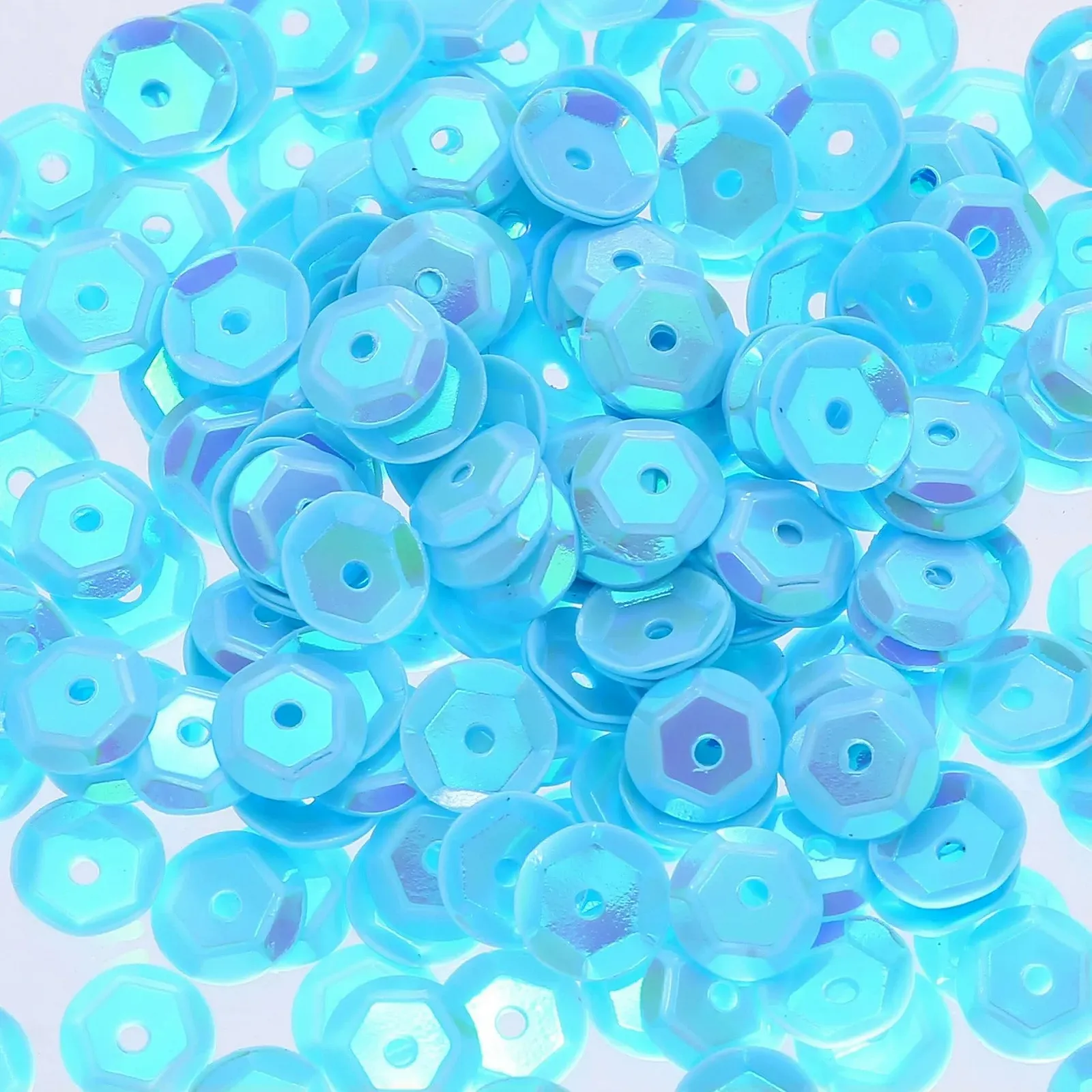 Блёстки g/Los Круглые 4 мм 6 мм 7 мм Сине-AB 5 мм, фото №1