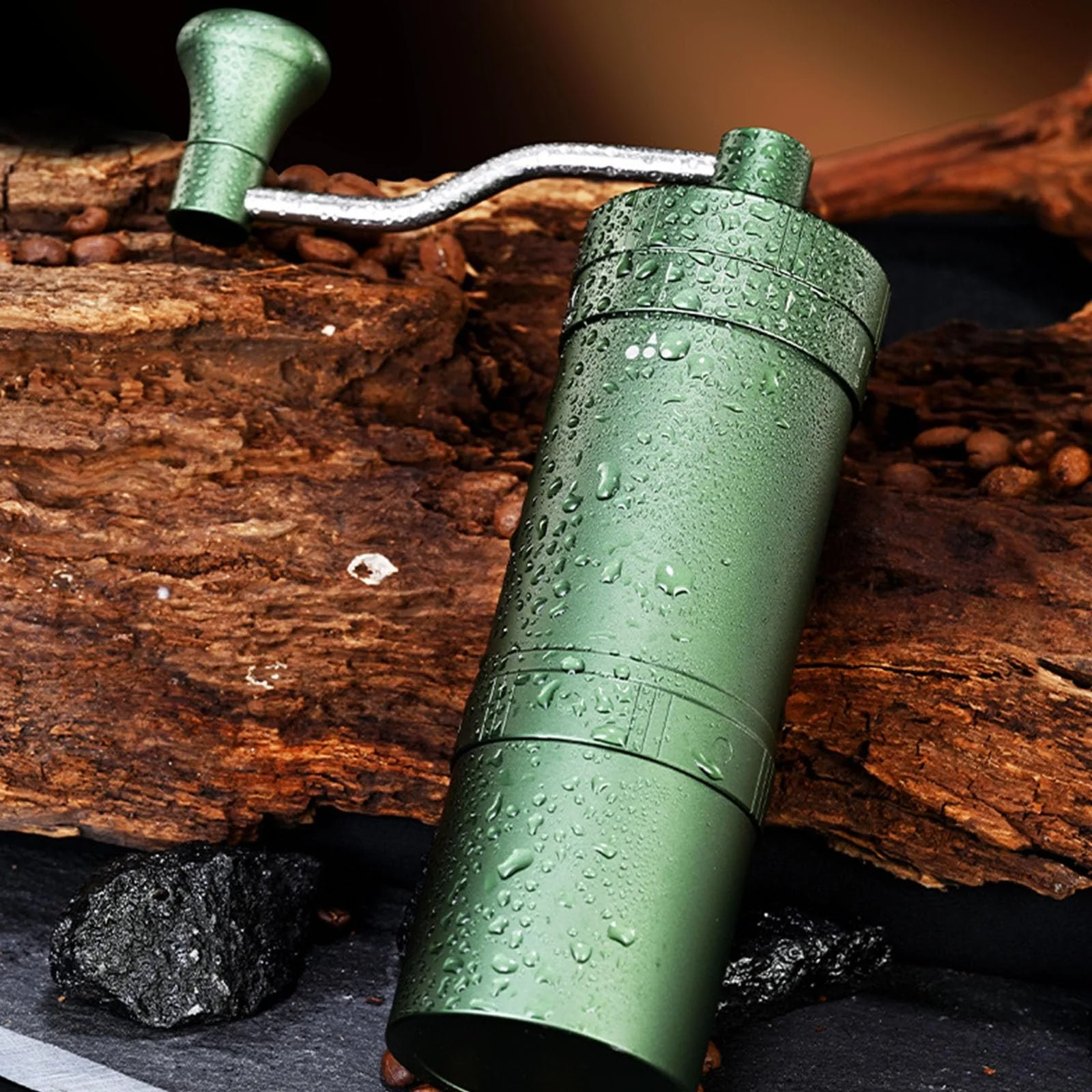 Ручна кавомолка з ручкою, ручна кавомолка, текстура з нержавіючої сталі, ручна для домашнього використання, фото №4 Ручна кавомолка з ручкою, ручна кавомолка, текстура з нержавіючої сталі, ручна для домашнього використання, фото №4