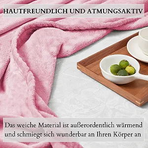 Плед пухнастий ecosa Cuddly 150 x 200 см Рожевий Promo - Фото 1