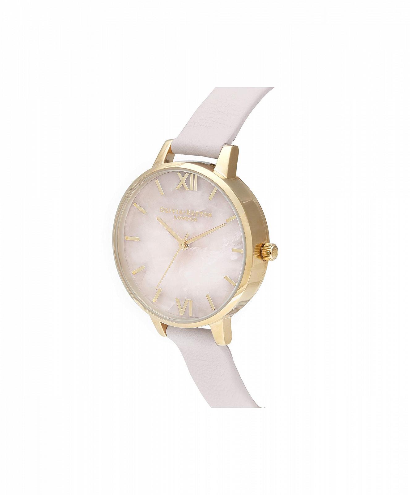 Жіночий годинник Кварцовий Аналоговий Olivia Burton Classic OB16SP20 Сріблястий та рожевий, з червоним шкіряним ремінцем, фото №2