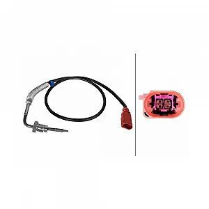 Датчик температуры отработавших газов HELLA 6PT 010 376-851 для VW, перед сажевым фильтром - Фото 1