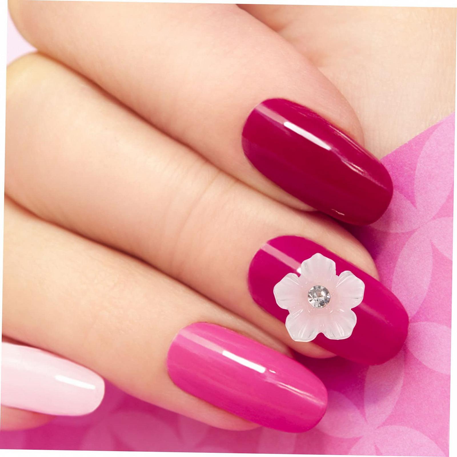 Цветок FRCOLOR 3 шт. Украшения для ногтей со стразами Аксессуары для творческого нейл-арта Стильное украшение для ногтей, фото №8