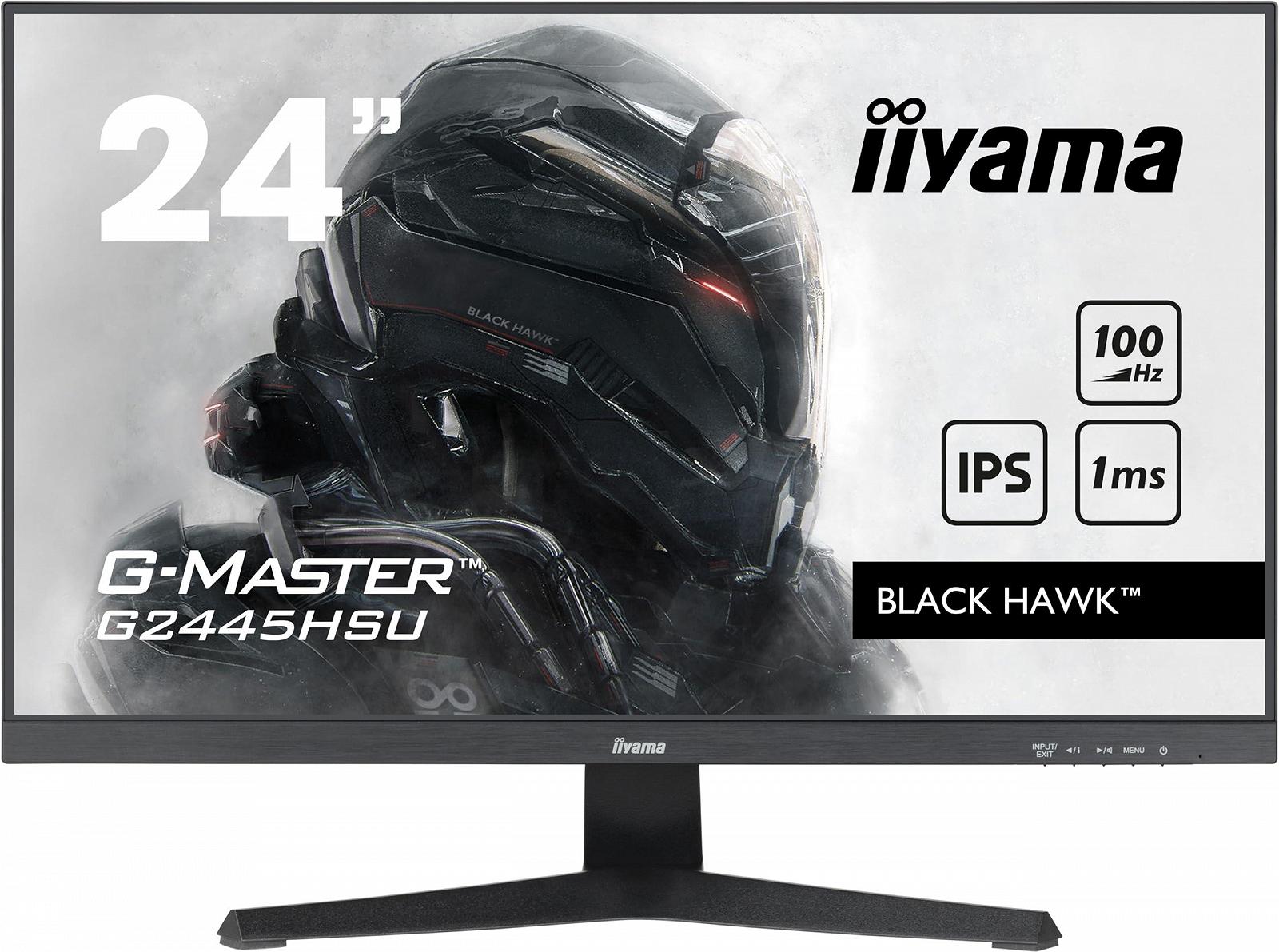 Монитор iiyama G-Master Black Hawk G2445HSU-B1 60,5 см 24 дюйма IPS LED Gaming Full HD HDMI DP USB 2.0 1мс FreeSync Черный, фото №2