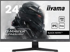 Монитор iiyama G-Master Black Hawk G2445HSU-B1 60,5 см 24 дюйма IPS LED Gaming Full HD HDMI DP USB 2.0 1мс FreeSync Черный synthetic.ua - Фото 1