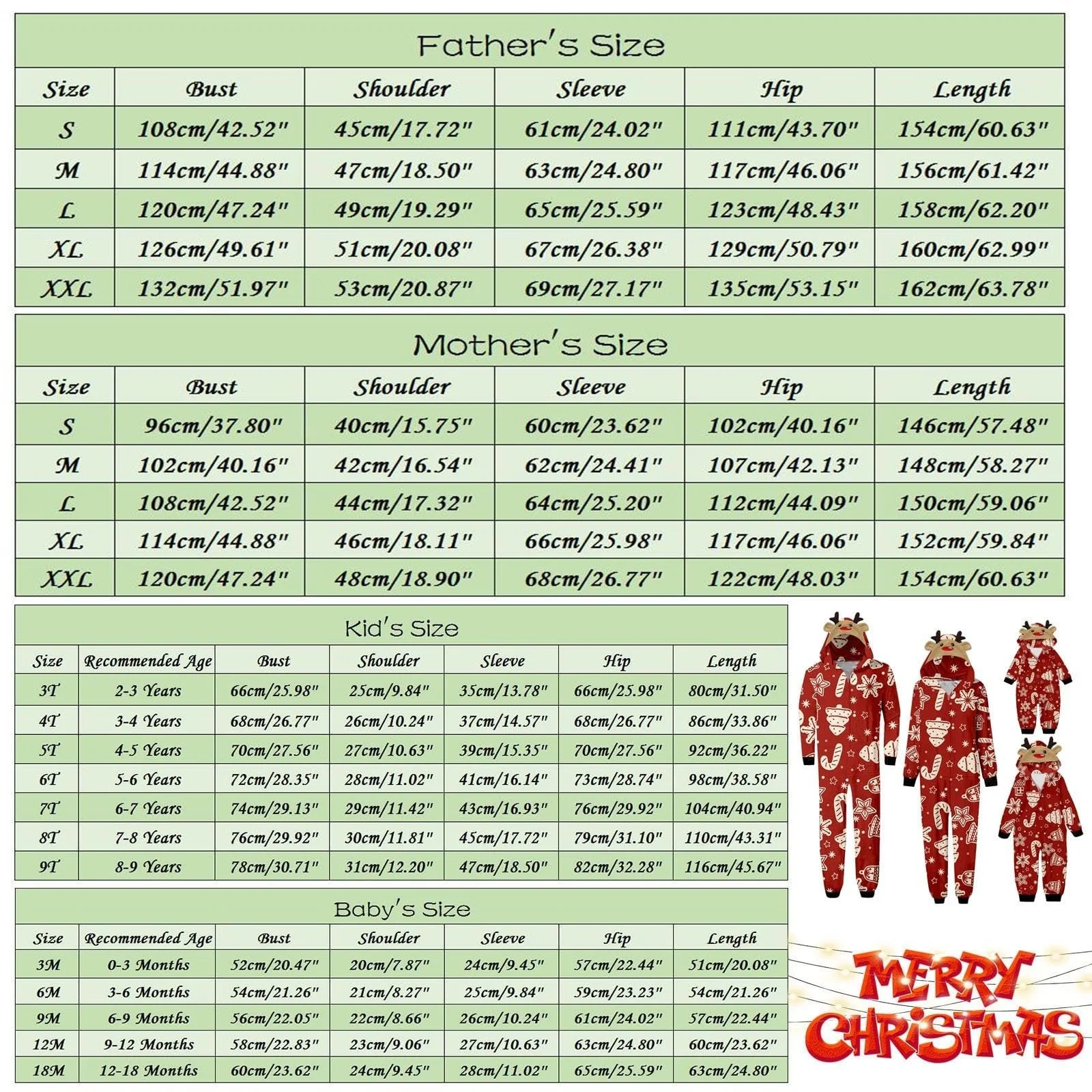 Сімейна різдвяна піжама Yekdmxop для сім'ї, фото №4 Сімейна різдвяна піжама Yekdmxop для сім'ї, фото №4