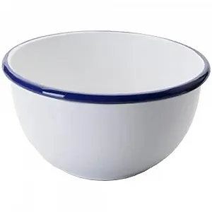 Миска IBILI Blanca 20x12 см эмалированная сталь. - Фото 1