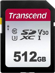 Карта памяти Transcend 512GB SDXC C10 TS512GSDC300S - Фото 1