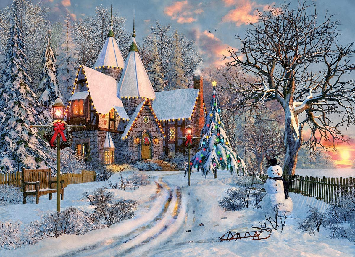 Пазл Eurographics Christmas Cottage 6000-0790 1000-Piece, фото №2