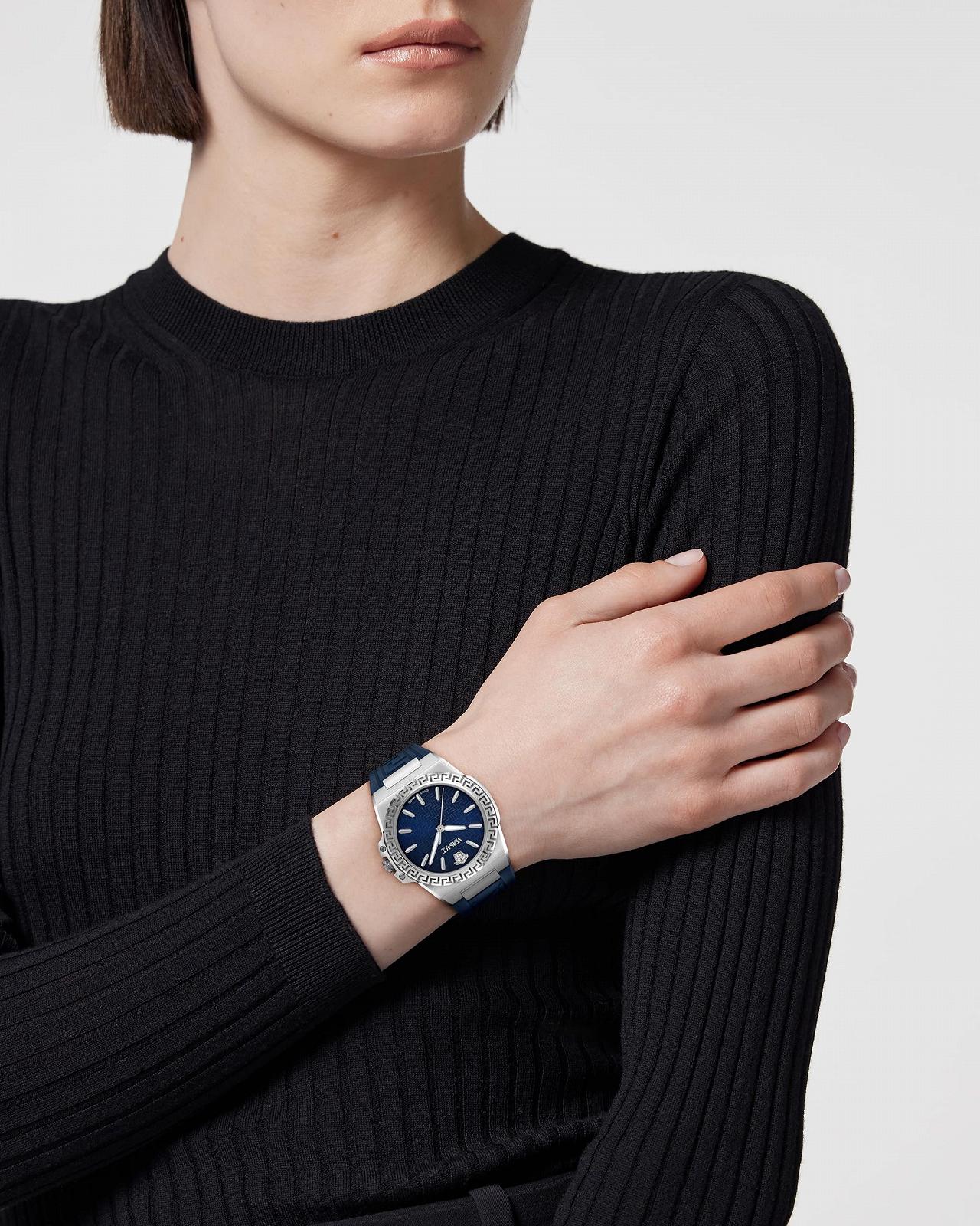 Годинник Versace VE0D00125, синій, Ремінець, фото №4