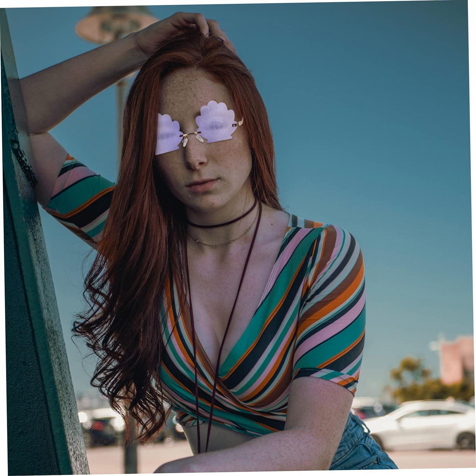 Набір сонцезахисних окулярів з 5 штук, імітація черепашки, ударостійкі, фото №7