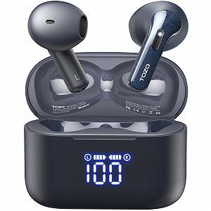 Наушники TOZO T21 Bluetooth 5.3 Внутриканальные Двойной микрофон Шумоподавление LED Дисплей 44 часа Стерео IPX8 - Фото 1