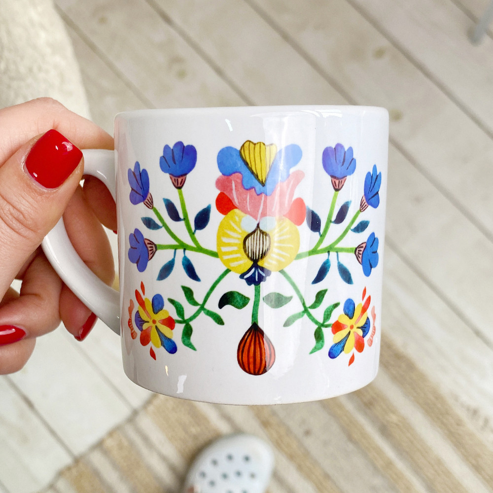 Кружка маленька Васильки Акварель 170 мл KRD_23M017, фото №1