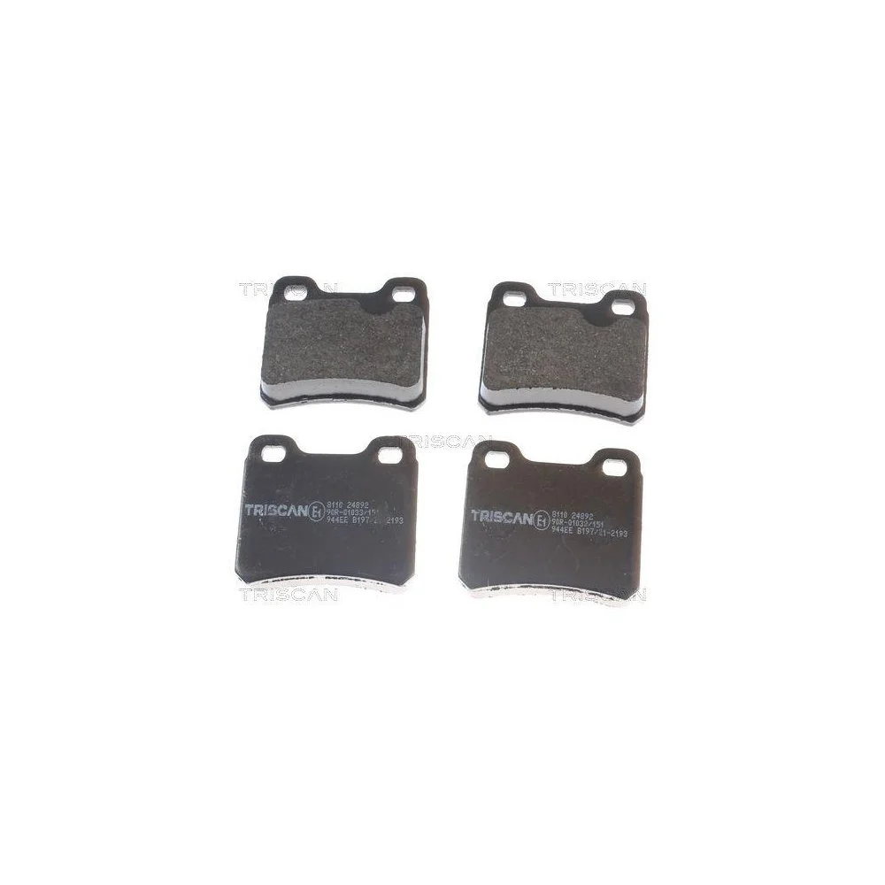 Комплект гальмівних колодок, дискове гальмо TRISCAN 8110 24892 для OPEL VAUXHALL задня вісь, фото №1 Комплект гальмівних колодок, дискове гальмо TRISCAN 8110 24892 для OPEL VAUXHALL задня вісь, фото №1