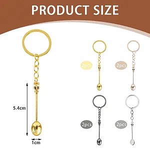 Брелок-ложка Mini Crown, 8 шт., маленькая synthetic.ua - Фото 1