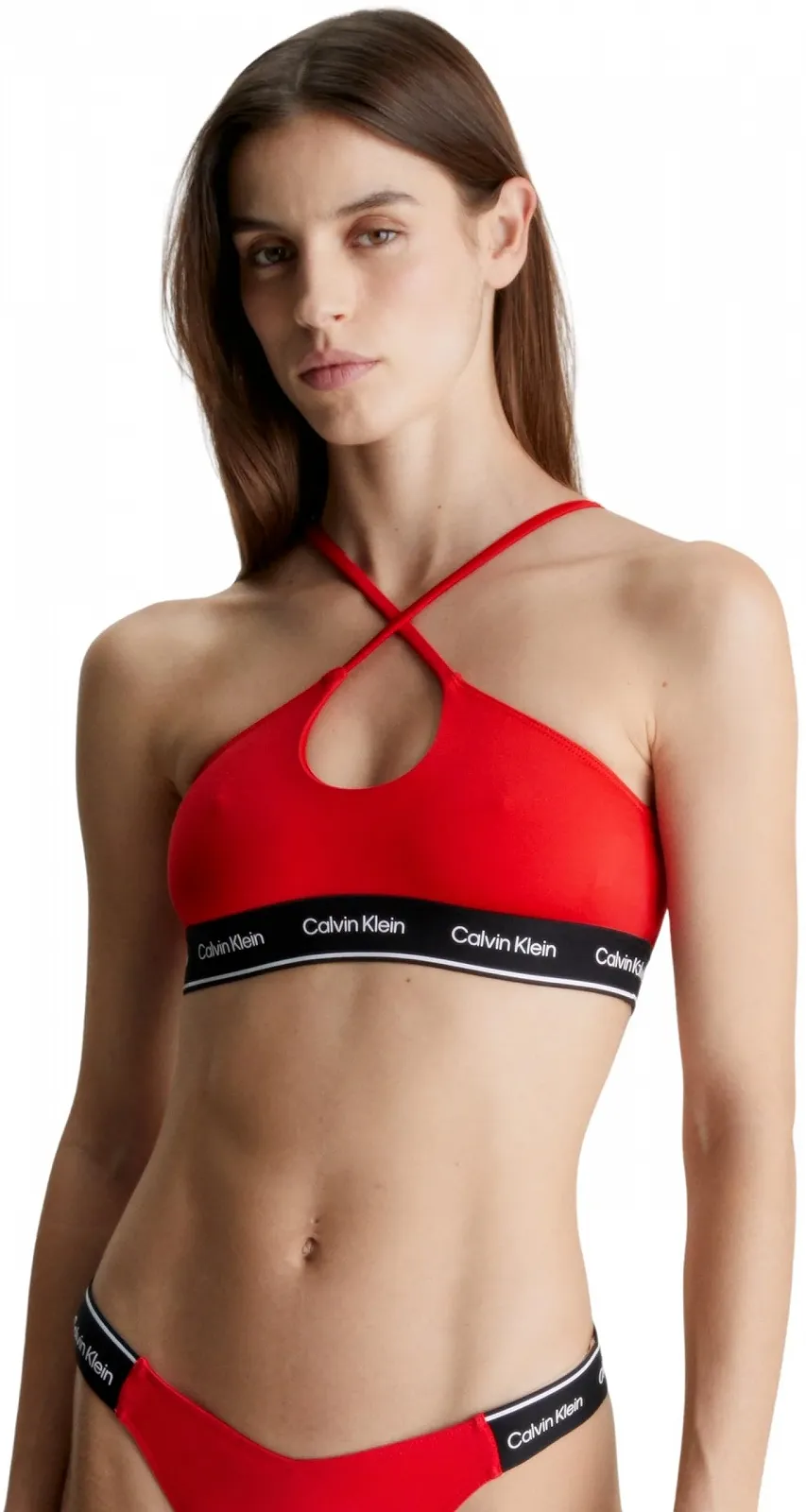 Топ-бікіні Calvin Klein Halter Bralette без кісточок, фото №1