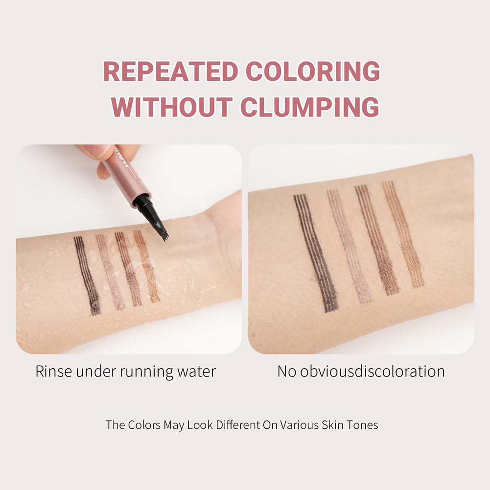 Олівець для брів Magic 3D Microblading Waterproof 02 Темна кава, фото №6