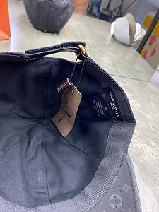 Кепка Louis Vuitton монограмм черная gu564 synthetic.ua - Фото 1