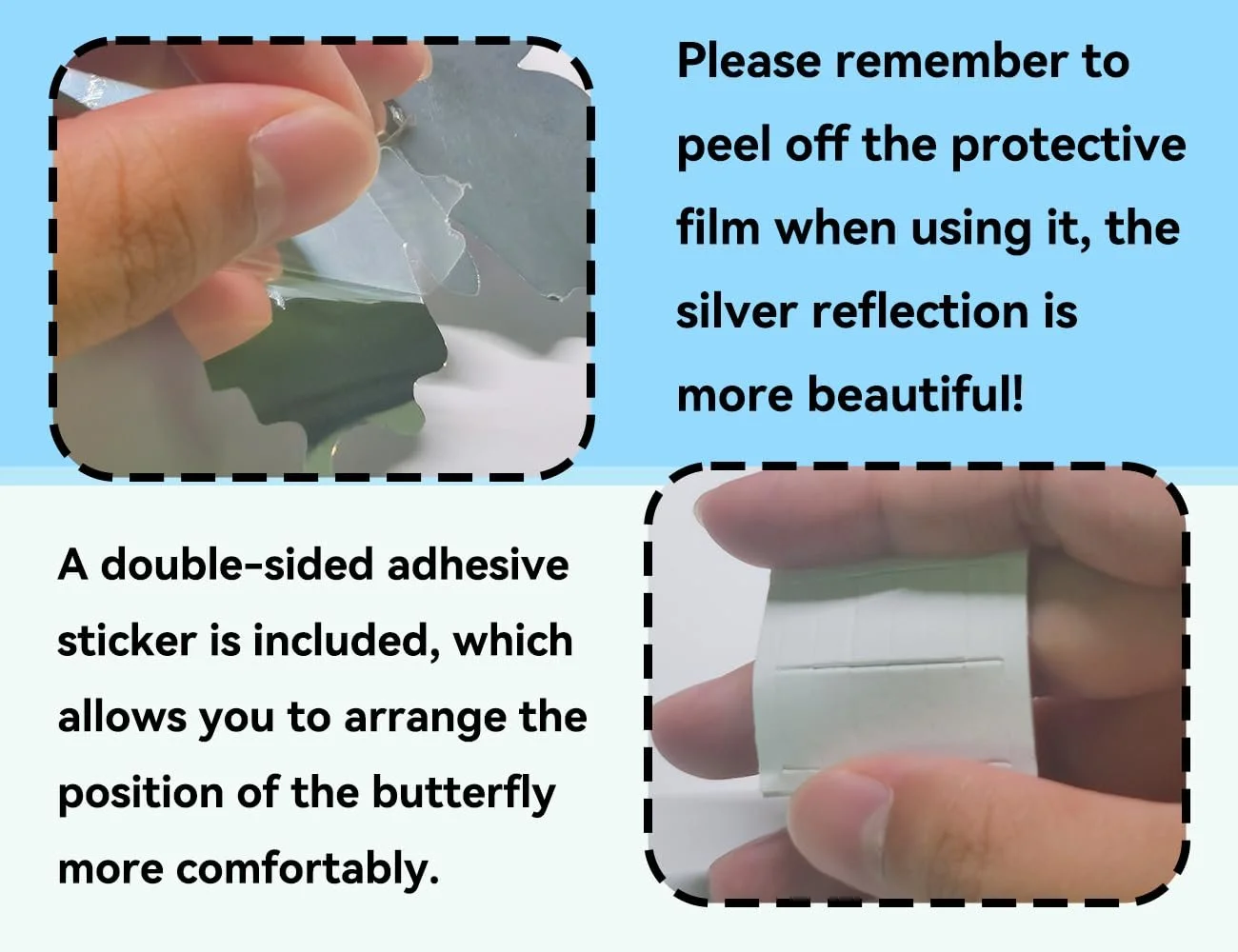 Наклейки на стіну Метелики Набір 36 шт. Дзеркальні Сріблясті, фото №3 Наклейки на стіну Метелики Набір 36 шт. Дзеркальні Сріблясті, фото №3