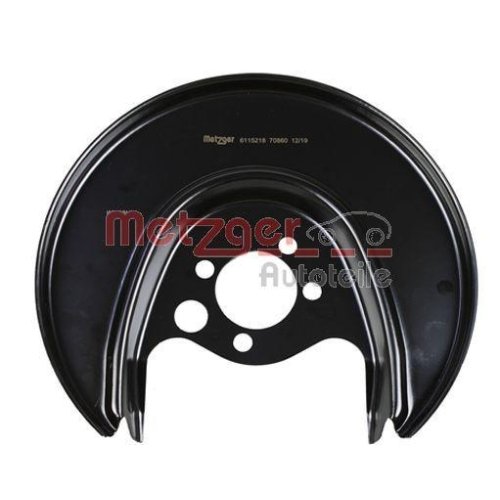 Захисний кожух гальмівного диска METZGER 6115218 задня вісь праворуч для VAG, фото №2 Захисний кожух гальмівного диска METZGER 6115218 задня вісь праворуч для VAG, фото №2