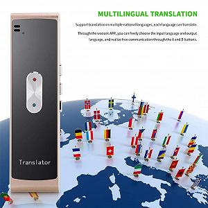 Устройство для устного перевода Topiky T8S Интеллектуальный переводчик Многоязычный двусторонний synthetic.ua - Фото 1