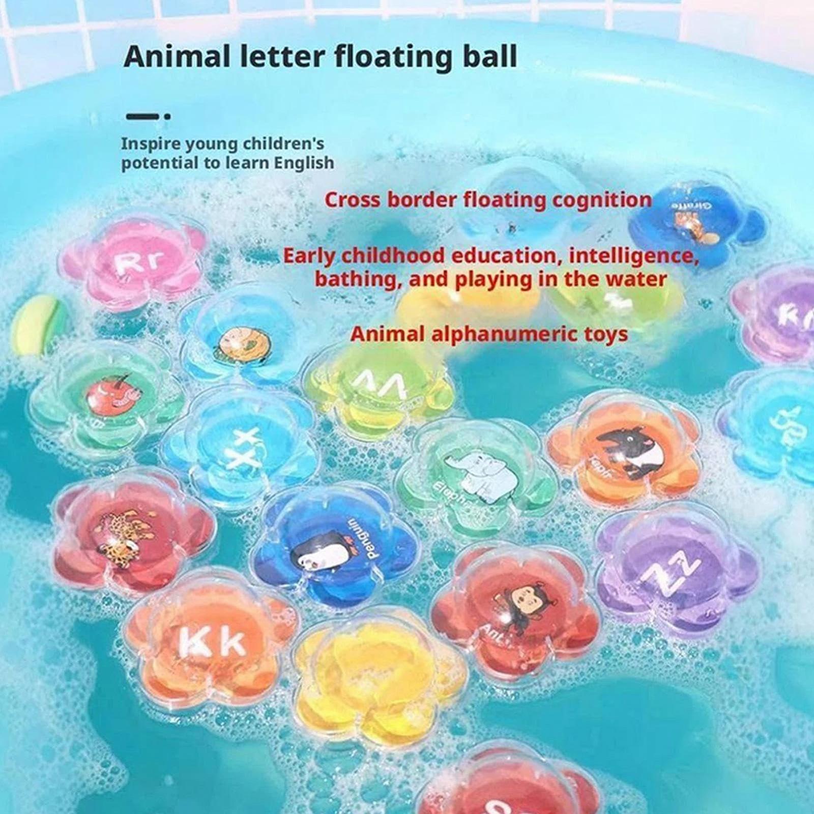 Іграшка для ванни Алфавіт 26 літер для басейну та задоволення від купання малюків, фото №6
