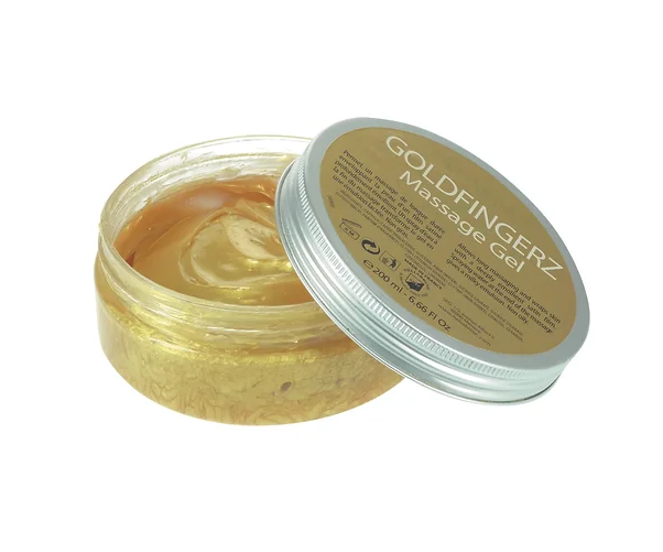 Heliabrine Гель для массажа с ароматом шампанского Goldfingerz Massage Gel 200 мл, фото №1