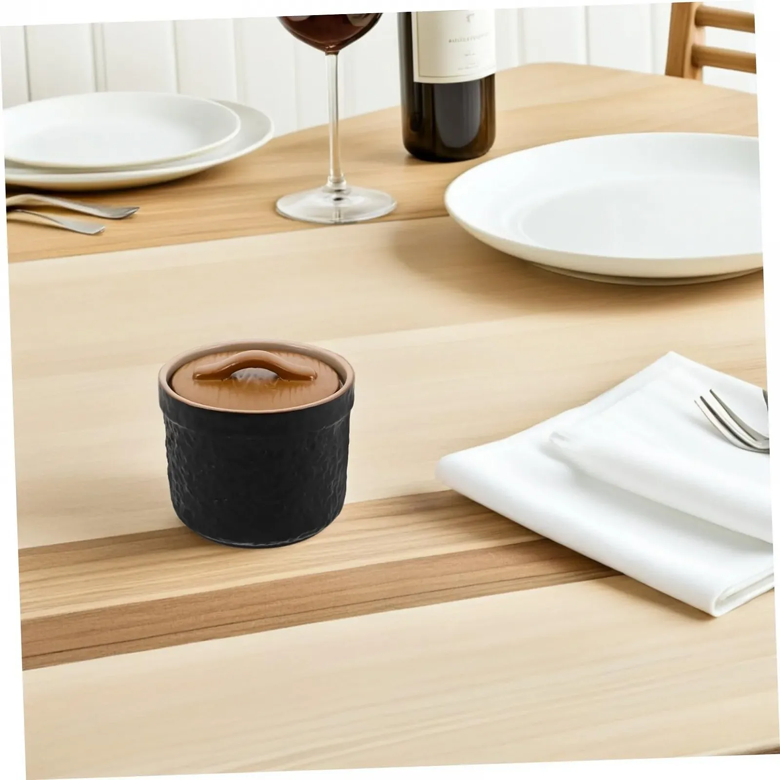 Кастрюля для супа керамическая порцеляновая с крышкой для тушения и закусок, фото №4 Кастрюля для супа керамическая порцеляновая с крышкой для тушения и закусок, фото №4