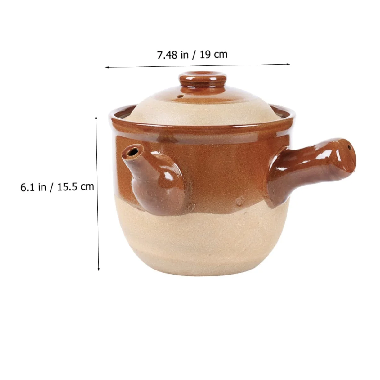 Горшок глиняный Cabilock для травяных отваров и тушения небольшой, фото №3