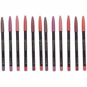 Олівець для губ Beaupretty Matte Ever Liner, 12 шт., різні кольори - Фото 1