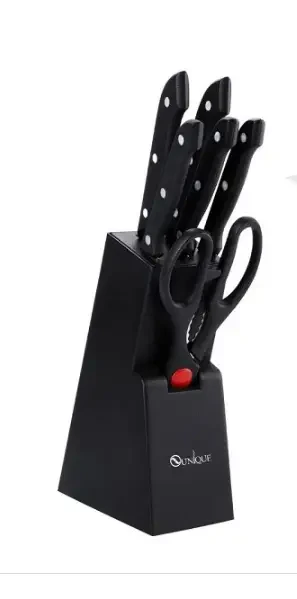 Набор ножей UNIQUE UN-1836 с ножницами подставка, фото №2