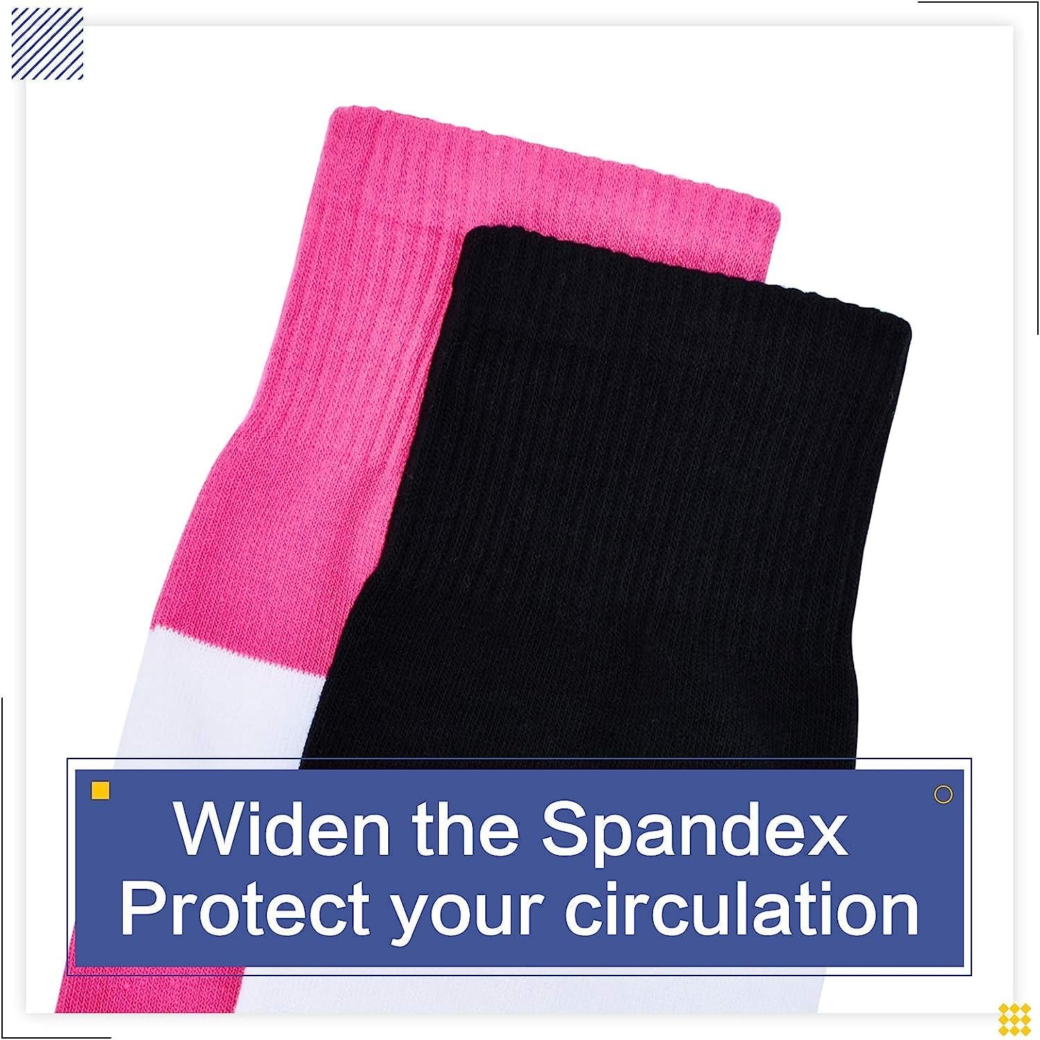 Носки DRESHOW Женские Очень Длинные Выше Колена Гетры Полосатые Носки Гольфы, фото №4