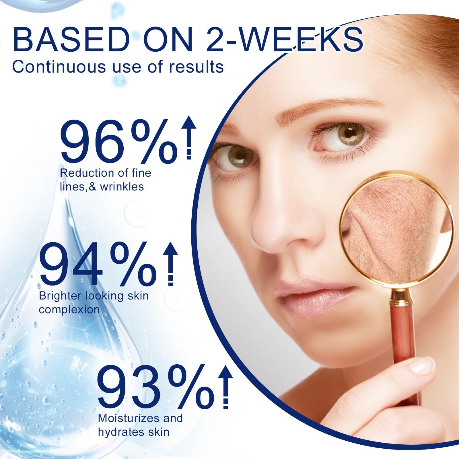 BB Крем Collagen Power & Wrinkle Smoothing AQm498 Зволожуючий для обличчя Підтягуючий Синій, фото №5