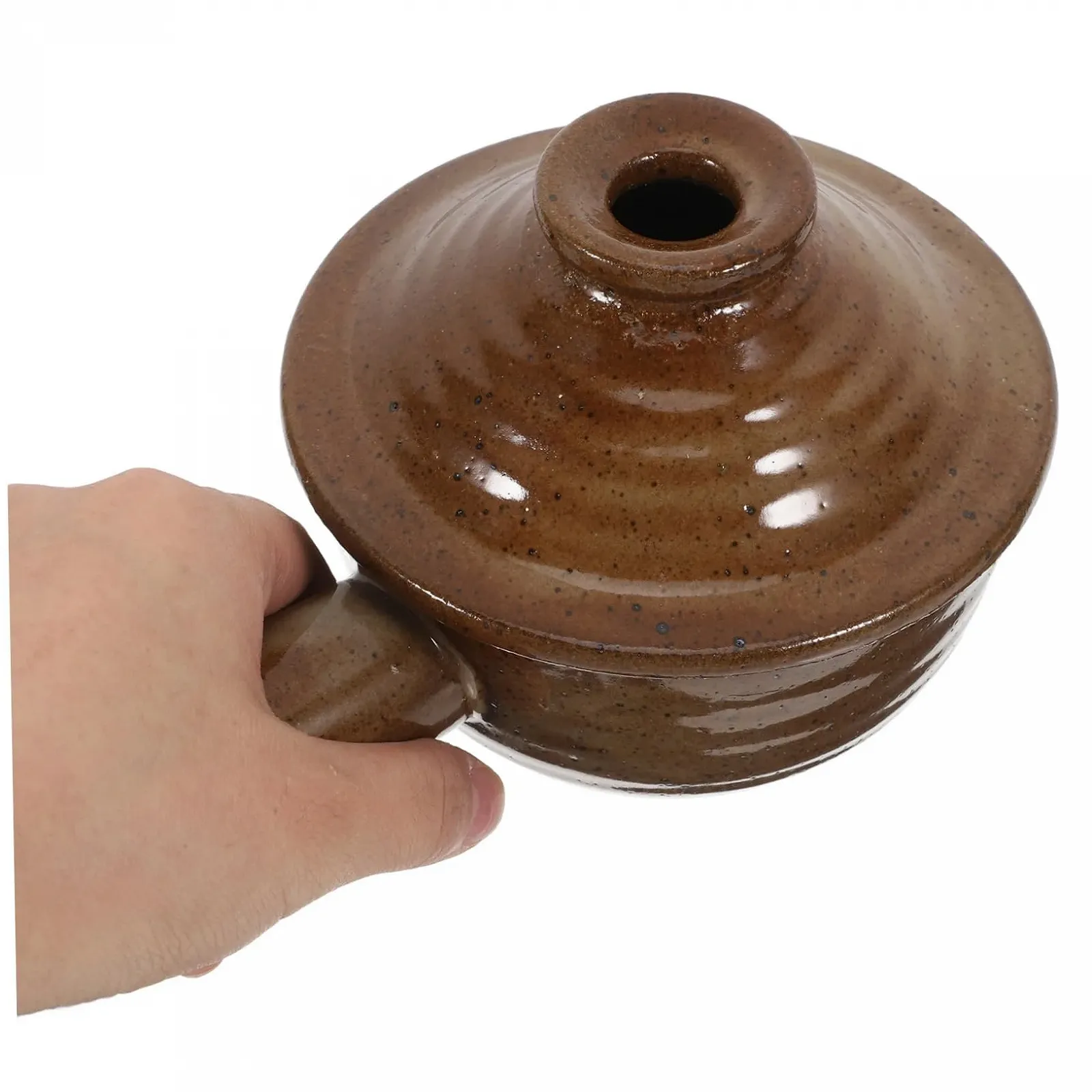 Ківш-сотейник З кришкою антипригарний термостійкий Для мікрохвильової печі та плити, фото №3