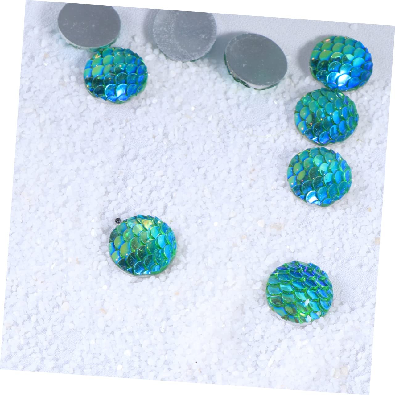 Кабошони Coheali Круглі Пласкі Смоляні Кабошони 150 шт. для нігтів, фото №9