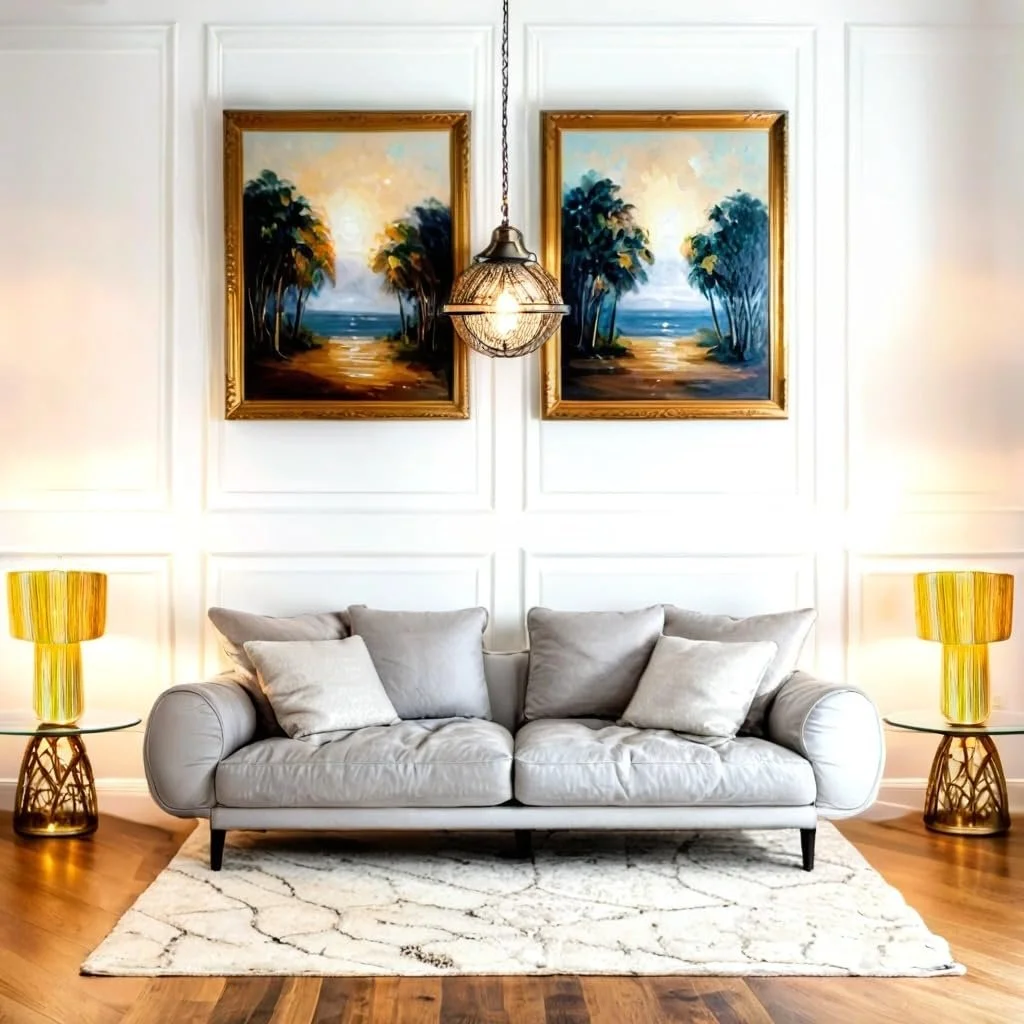 Настільна лампа Marrakech Morjana 42 см Рафія Бохо E27 Бежево-жовта, фото №5