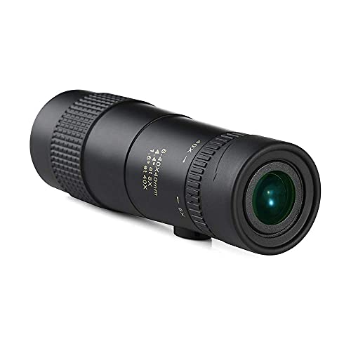 Монокуляр DERBUT 8-40x40 з призмою BAK4 та лінзою FMC чорно-білий, фото №1